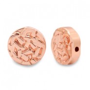 Hematite kraal disc plat 10mm Rosegold