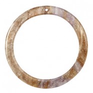 Resin hanger rond 35mm Suger almond taupe