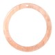 Resin pendant round 35mm Peach pink