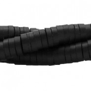 Abalorios polímero Heishi 4mm - Negro