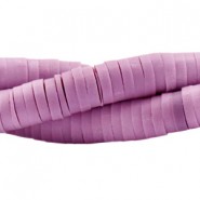 Abalorios polímero Heishi 4mm - Light heather purple