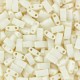 Miyuki half tila 5x2.4mm beads - Matted opaque cream HTL-2021