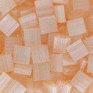 Miyuki tila 5x5mm Perlen - Silk pale light coral TL-2555