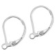 Stainless steel Earrings closable Antique silver
