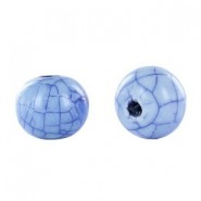 DQ Greek ceramic Bead 14mm Earth blue