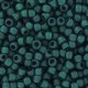 Toho seed beads 8/0 round Transparent-Frosted Green Emerald - TR-08-939F