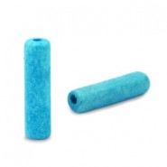 Abalorio de céramica DQ Griegos tubo 20x5mm - Azul aquamarina