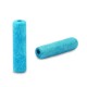 DQ Griechische Keramik Tube Perle 20x5mm Aquamarine blue