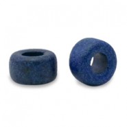 Abalorios de cerámica DQ Griegos 9mm - Azul oscuro