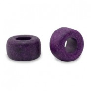 Abalorios de cerámica DQ Griegos 9mm - Púrpura