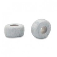 Abalorios de cerámica DQ Griegos 7mm - Gris