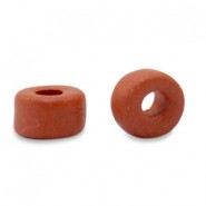 DQ Greek Ceramic beads 7mm Brick red