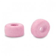 Abalorios de cerámica DQ Griegos 7mm - Rosa