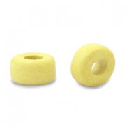 DQ Griechische Keramik Perlen 7mm Lemon yellow