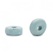 DQ Greek Ceramic beads 6mm Haze Blue