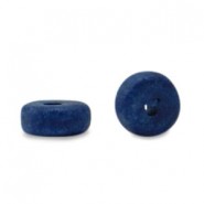 Abalorios de cerámica DQ Griegos 6mm - Azul oscuro