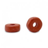 DQ Greek Ceramic beads 6mm Brick red