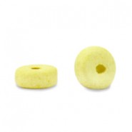 DQ Greek Ceramic beads 6mm Lemon yellow