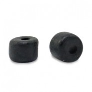 Abalorios de cerámica DQ Griegos 5mm - Negro