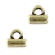 Cymbal ™ DQ metal ending Soros for Tila beads - Antique bronze