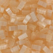 Miyuki half tila 5x2.4mm beads - Silk pale peach HTL-2552