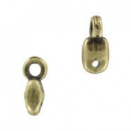 Cymbal ™ DQ metal ending Vourkoti for Superduo beads - Antique bronze
