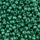 Glas rocailles kralen 8/0 (3mm) Metallic shine ocean green