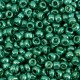 Glas rocailles kralen 8/0 (3mm) Metallic shine ocean green