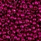 Seed beads 8/0 (3mm) Metallic shine azalea pink