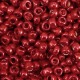 Seed beads 8/0 (3mm) Metallic shine pure red