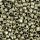 Seed beads 8/0 (3mm) Metallic champagne grey