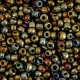 Seed beads 8/0 (3mm) Metallic shine multicolour gold