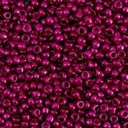 Glas rocailles kralen 11/0 (2mm) Metallic shine azalea pink