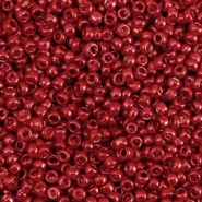 Seed beads 11/0 (2mm) Metallic shine pure red