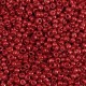 Seed beads 11/0 (2mm) Metallic shine pure red
