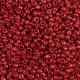 Rocalla cristal 11/0 (2mm) - Rojo puro metálico brillante