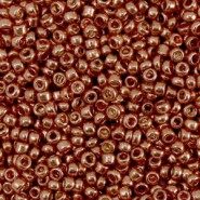 Seed beads 11/0 (2mm) Metallic shine rosegold