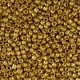 Seed beads 11/0 (2mm) Metallic shine yellow gold