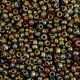 Seed beads 11/0 (2mm) Metallic shine multicolour gold