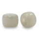 Rondelle Glass beads 8mm Warm grey