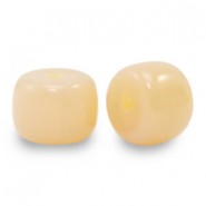 Rondelle Glass beads 8mm Nude peach