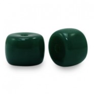 Rondelle Glass beads 8mm Dark green