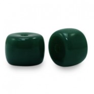 Rondellen 8mm glaskralen Dark green