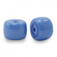 Rondelle Glass beads 8mm Princess blue