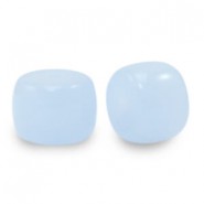 Rondelle Glass beads 8mm Soft blue