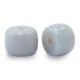 Rondelle Glass beads 8mm Haze grey