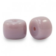 Rondelle Glass beads 8mm Heather purple