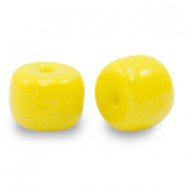 Rondelle Glass beads 8mm Yellow