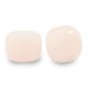 Rondelle Glass beads 8mm Light peach pink