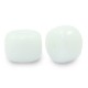 Rondelle Glass beads 8mm White